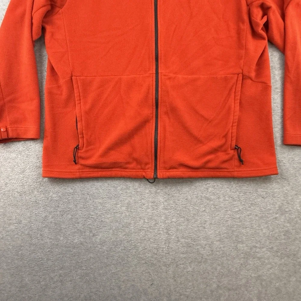 The North Face Zip Front Orange Long Sleeve Jacket Zip Pockets Size XXL Unisex
